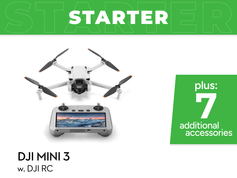 DJI Mini 3 Starter Combo w. DJI RC